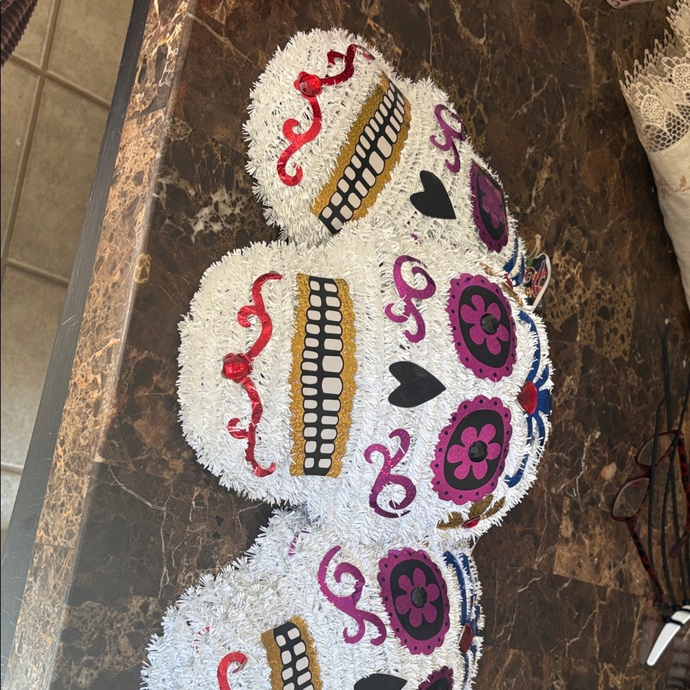 Festive Sugar Skull Wall Decor